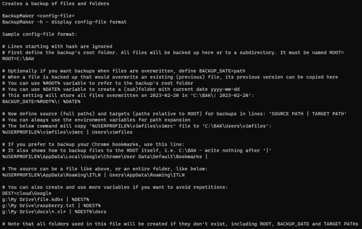 Fuzzy Sync - CLI Backup Maker screenshot