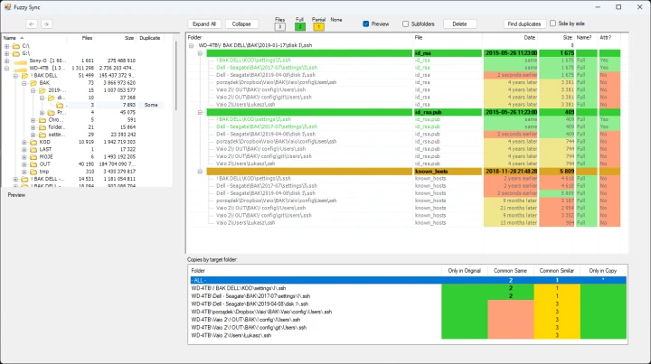 Fuzzy Sync - Browse and remove duplicates screenshot