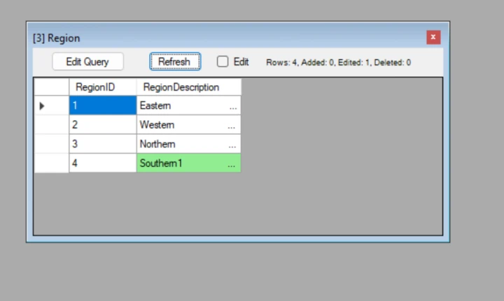 SQL Browser - Monitor/watch data changes ## screenshot